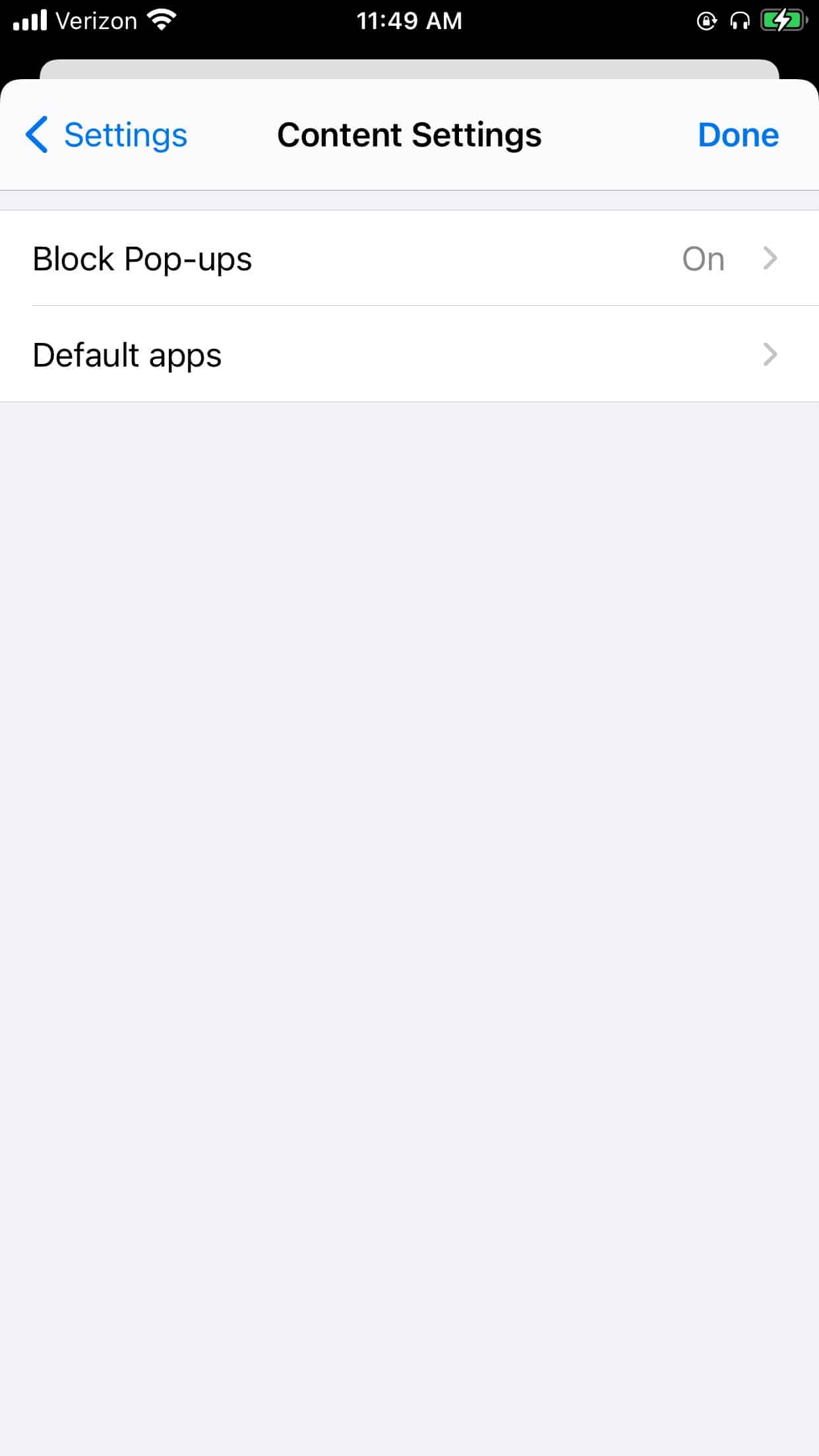 Blocking Pop-Ups on the iPhone