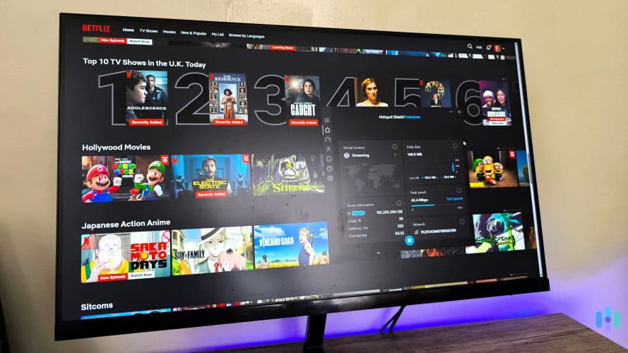 Hotspot Shield worked with most top streaming services in our tests.