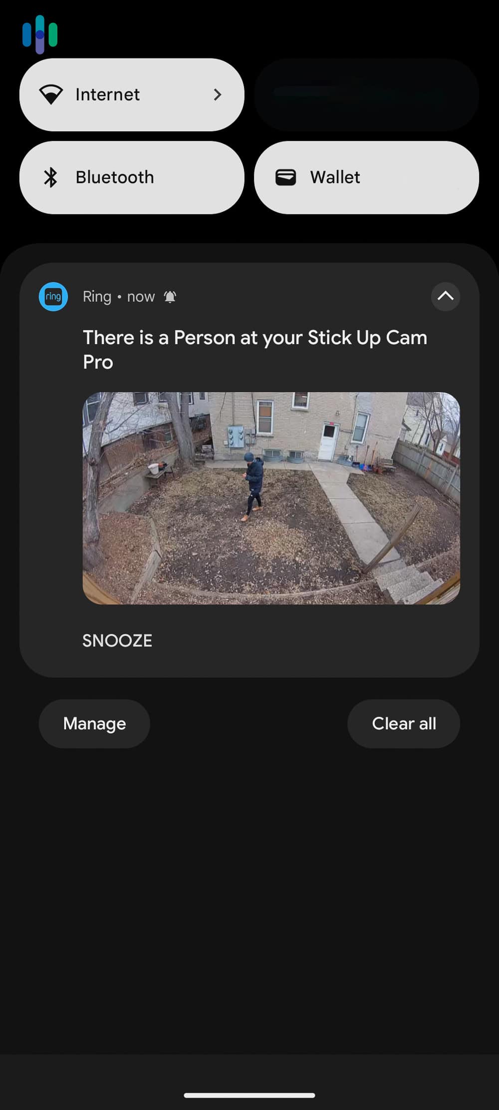 Our Ring Stick Up Cam Pro recorded a clip any time it detected a person in its vision.