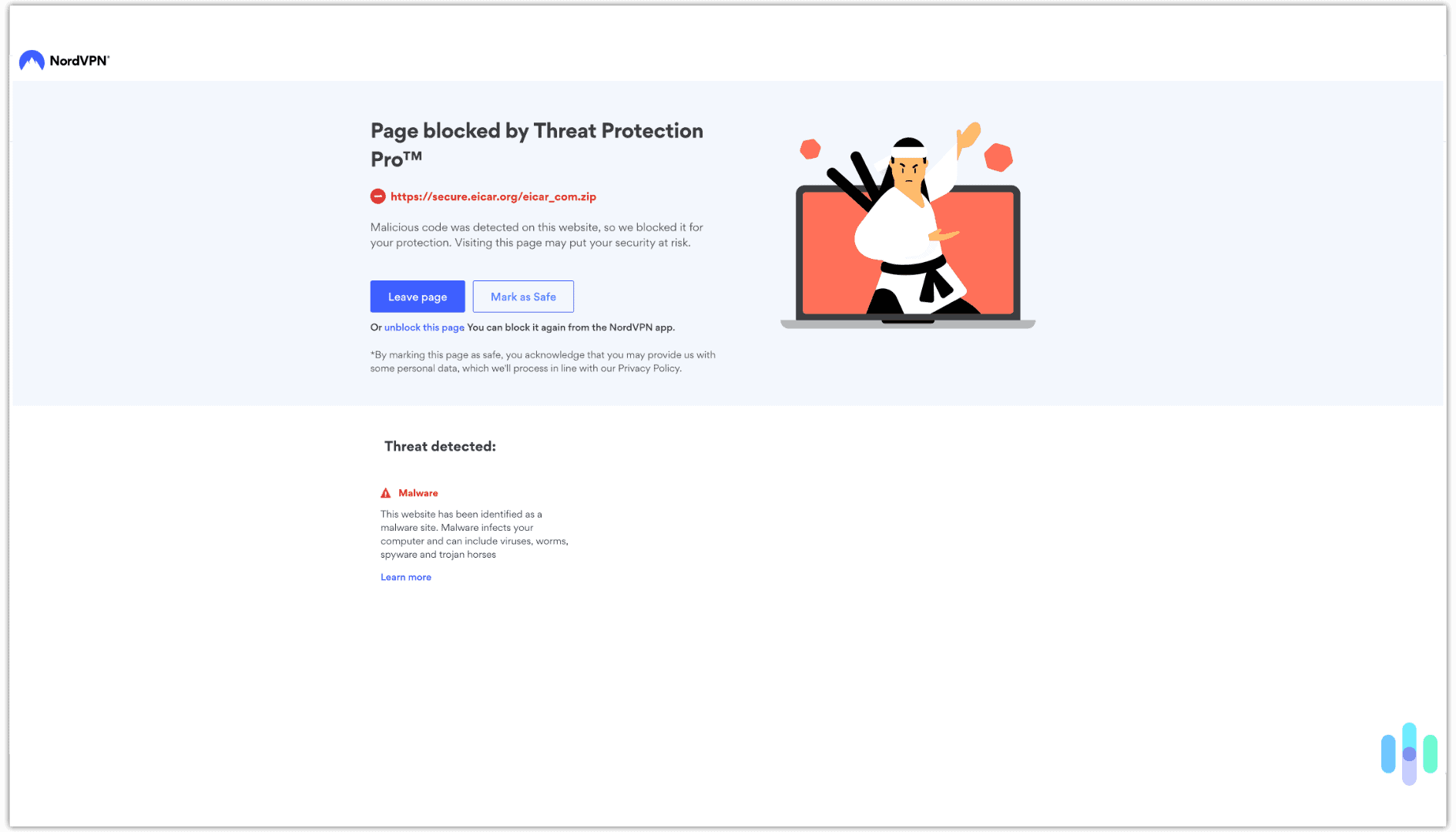 Threat Protection Pro™ nails a virus in the wild.
