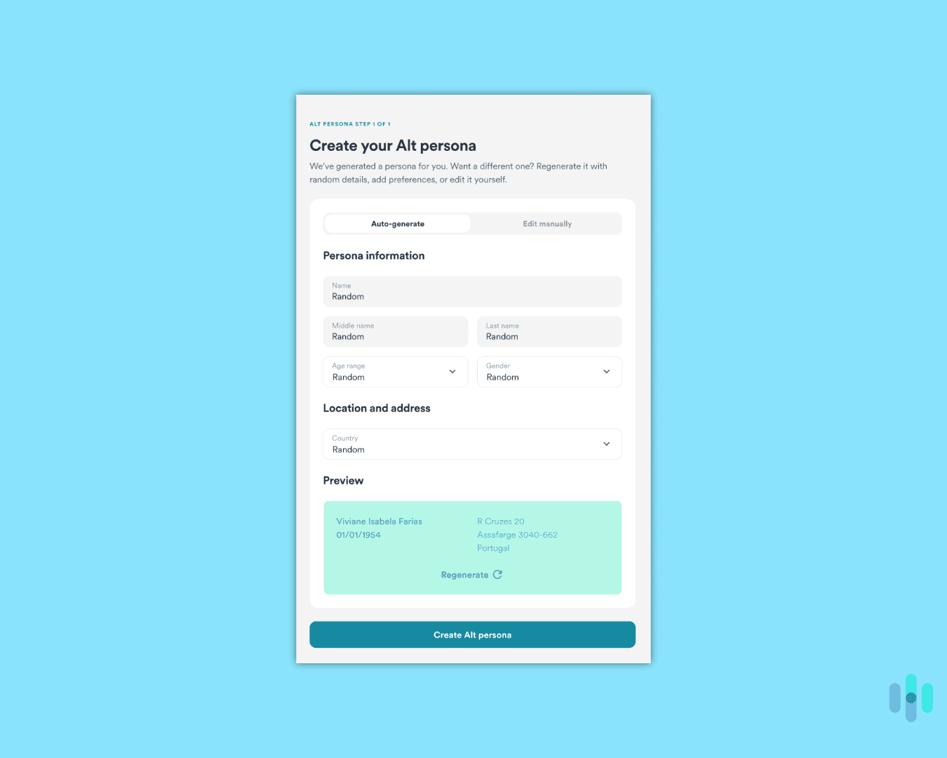 Surfshark gave us an alternative ID for intrusive sign-ups.