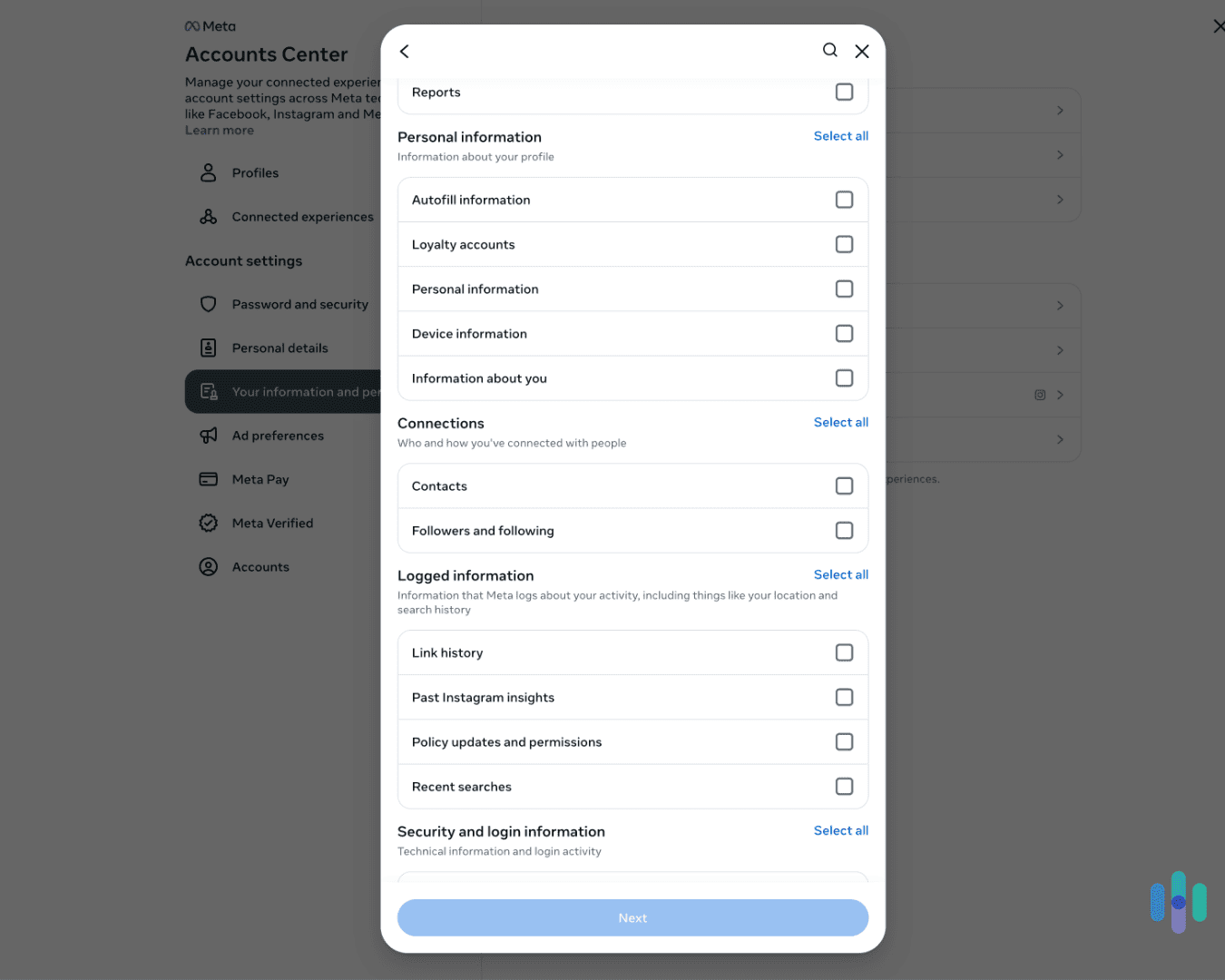 Some of the information Instagram collects from users and then shares with its ad network.