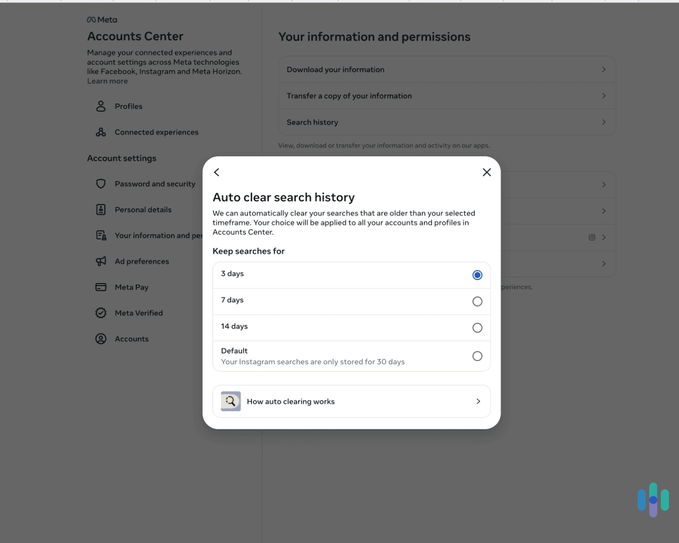 Clearing our Instagram search cache every three days gave Meta 27 fewer days to make money off our searches.
