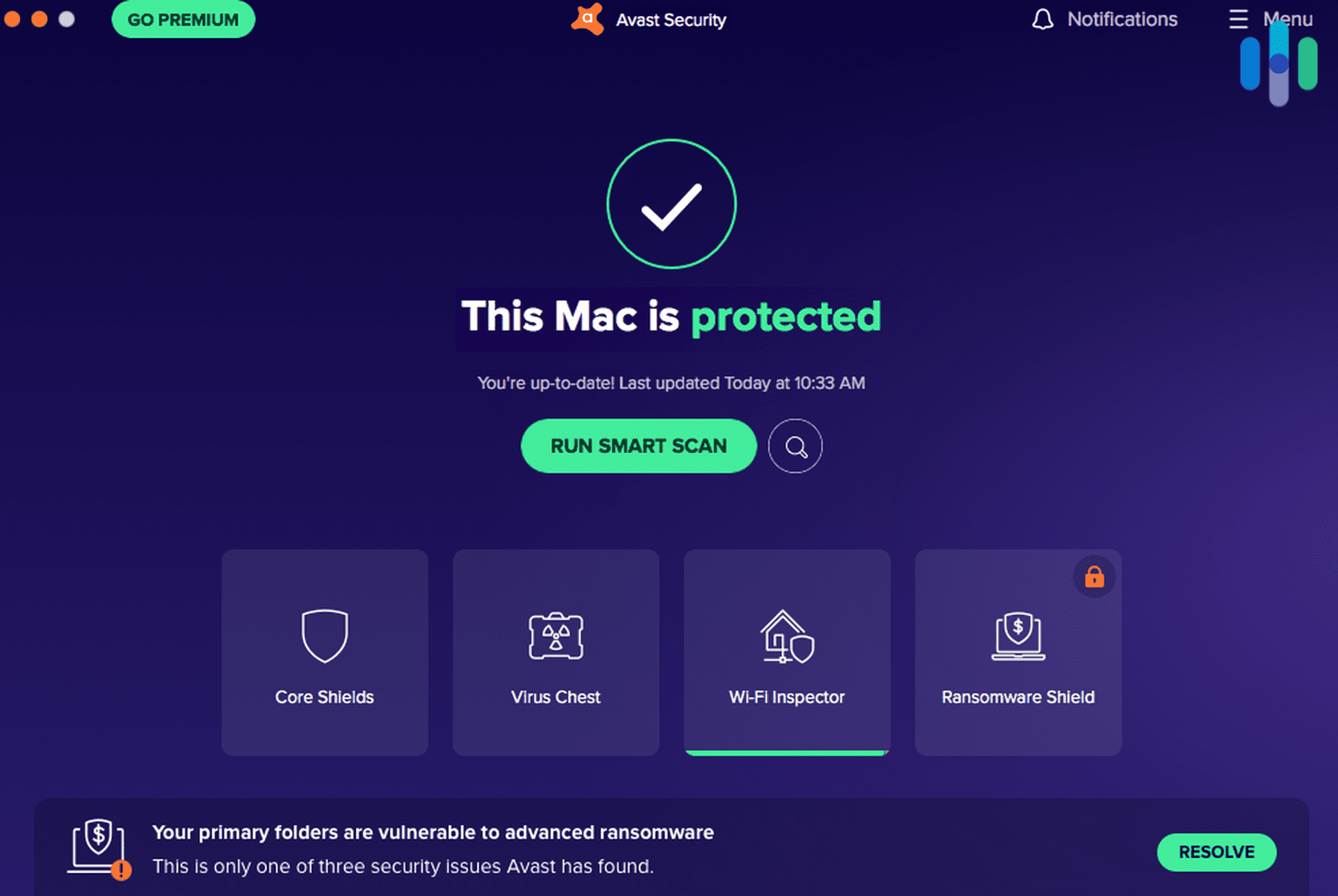 Avast Antivirus – Mac is Protected Avast Antivirus - Mac is Protected