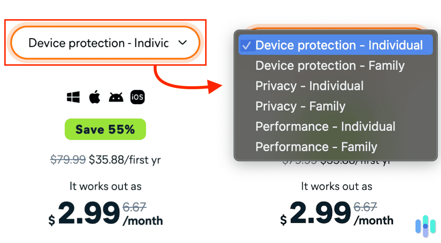 Avast pricing options
