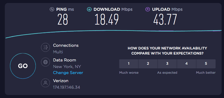 Bitdefender on Mac - Not Connected Speed Test