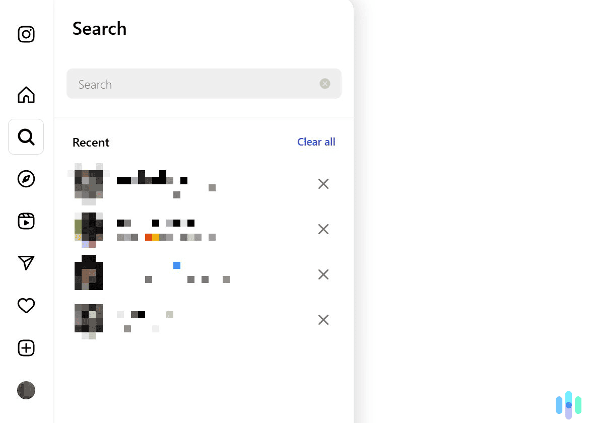 Clear your entire search history, or just remove individual search entries.