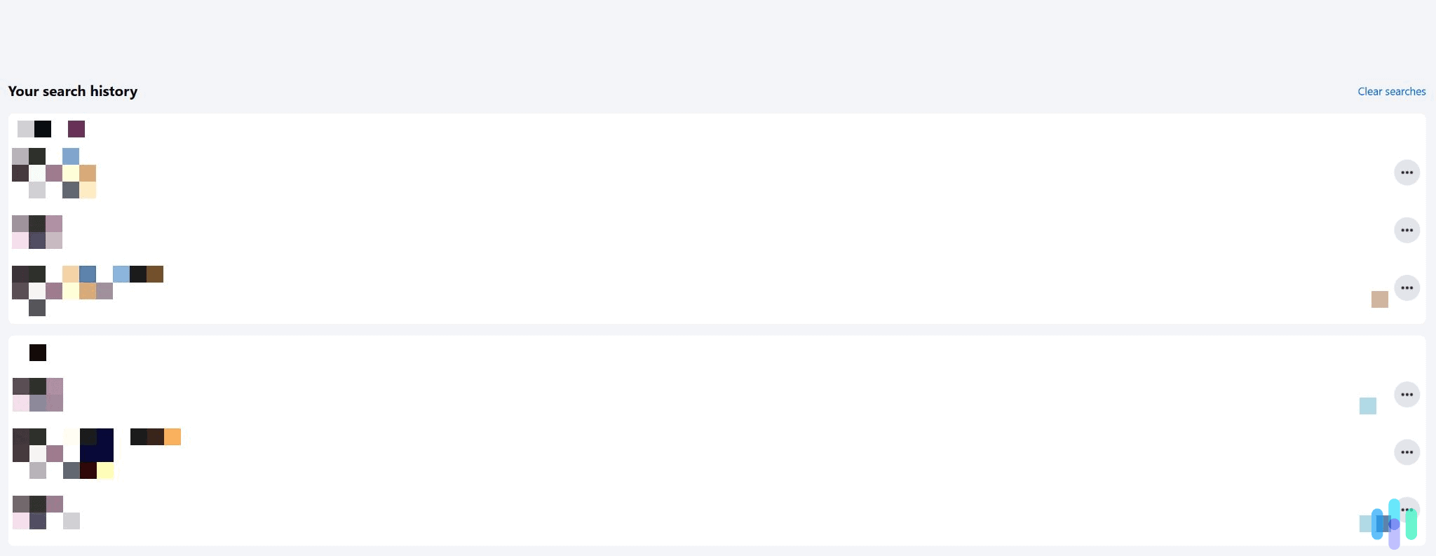 Clear your Facebook search history, or just remove individual search entries.