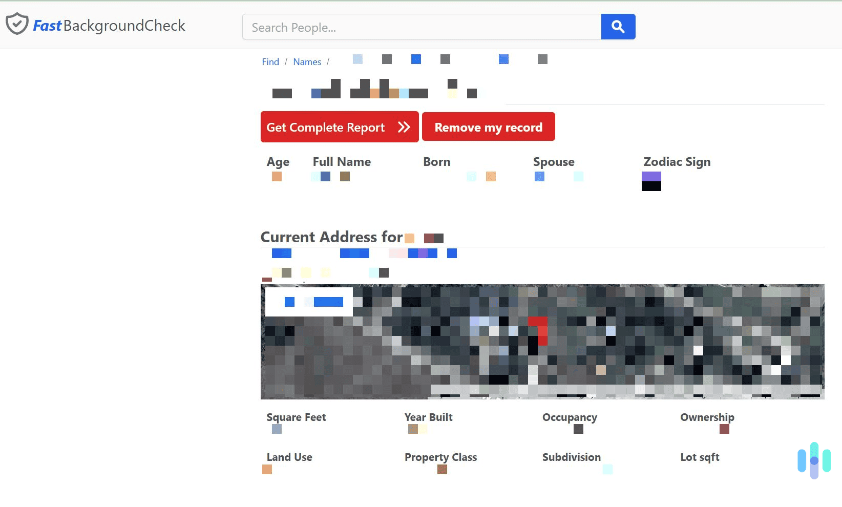 Click the red record removal button near the top of the page.