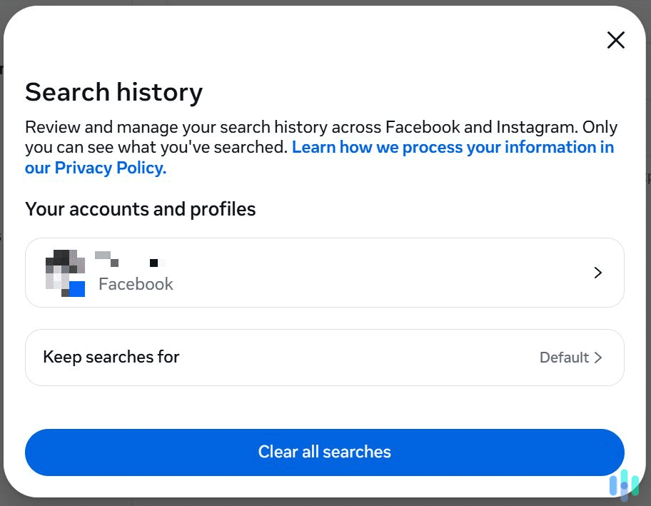Click your Facebook profile. 