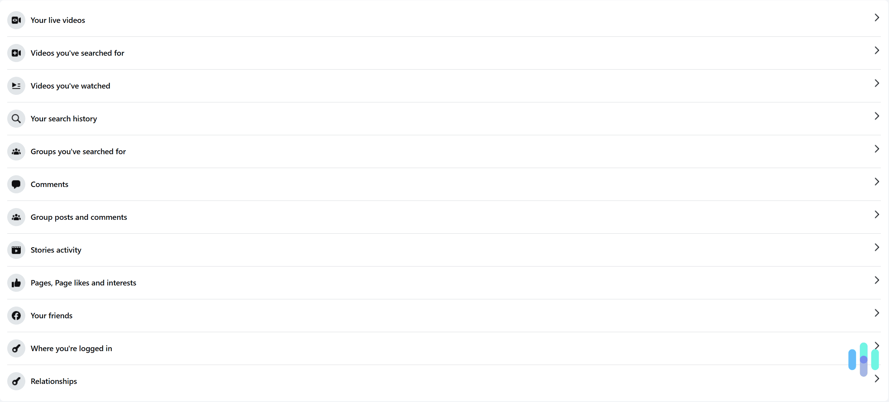 Facebook allows you to quickly delete all profile activity.