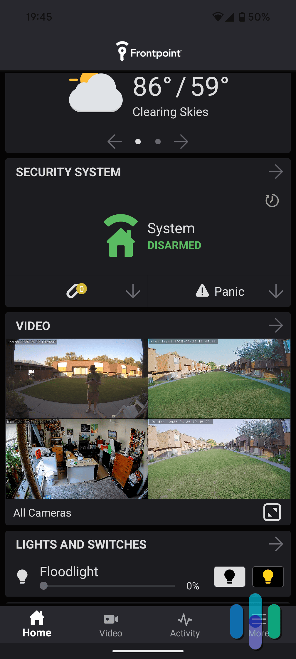 Frontpoint mobile app