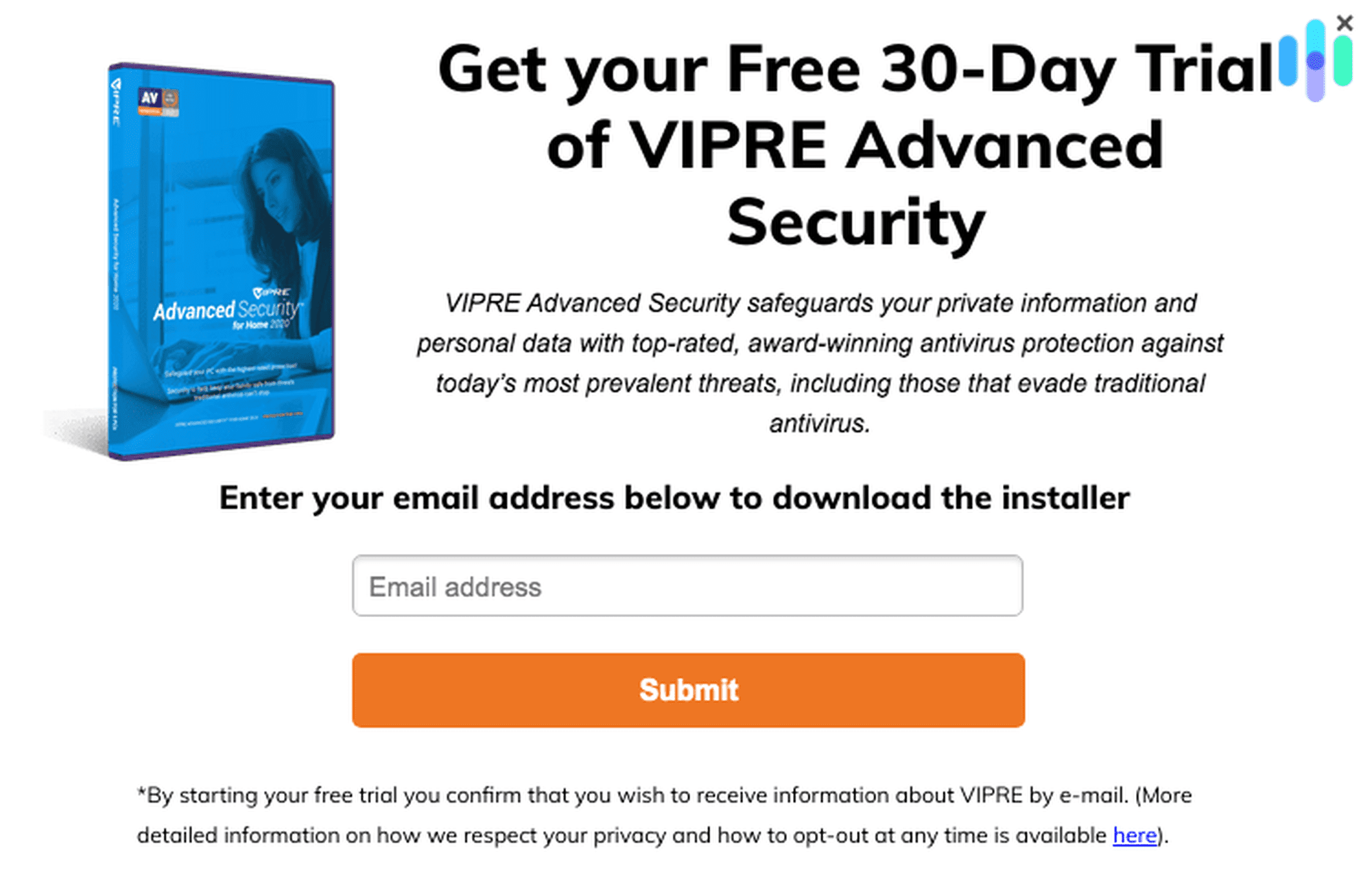 Get VIPRE Free Trial - Product Header Image