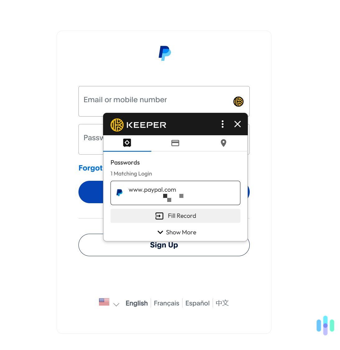 Keeper's auto-fill feature was always very responsive in our tests.