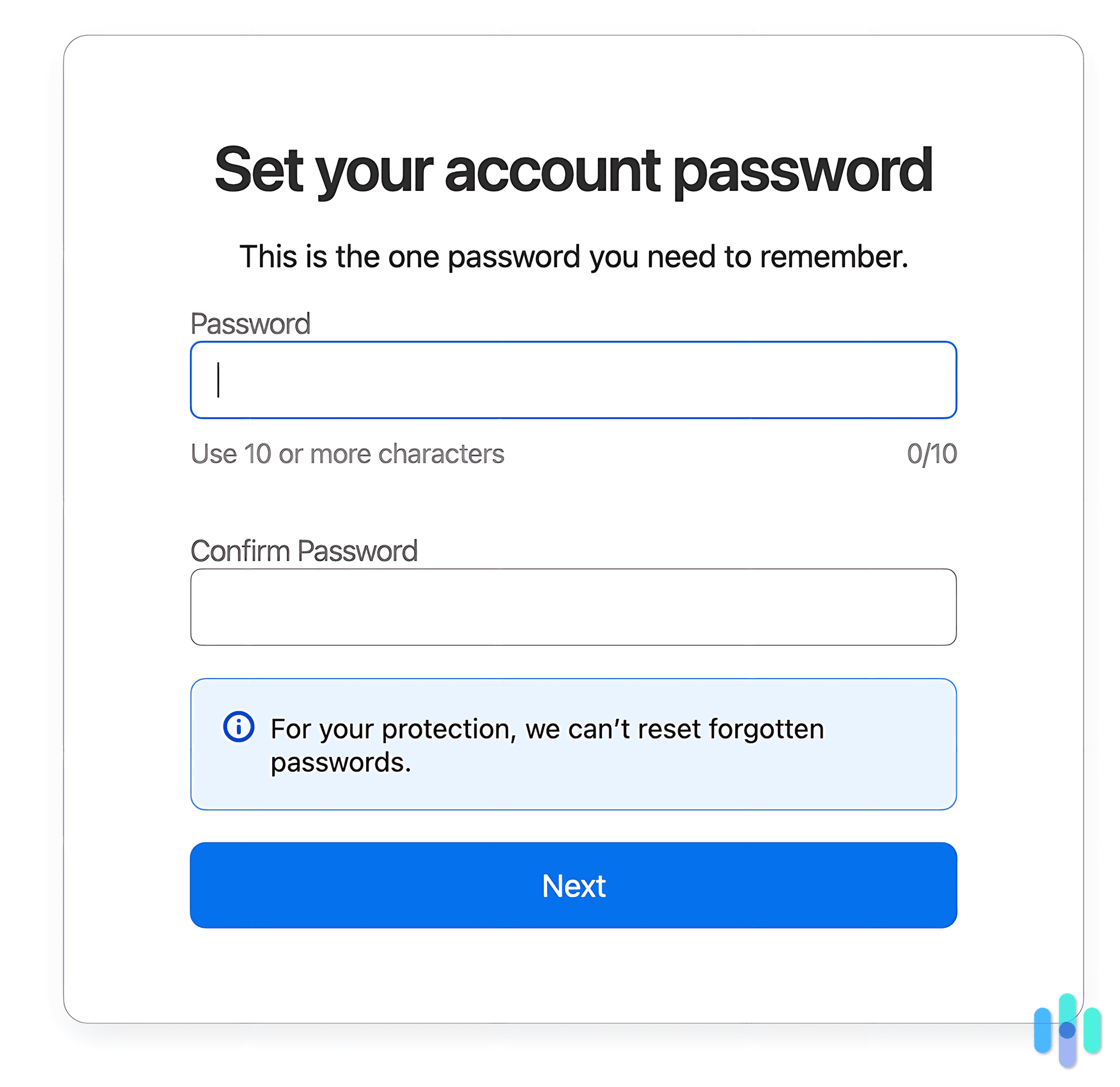 Setting up our 1Password account