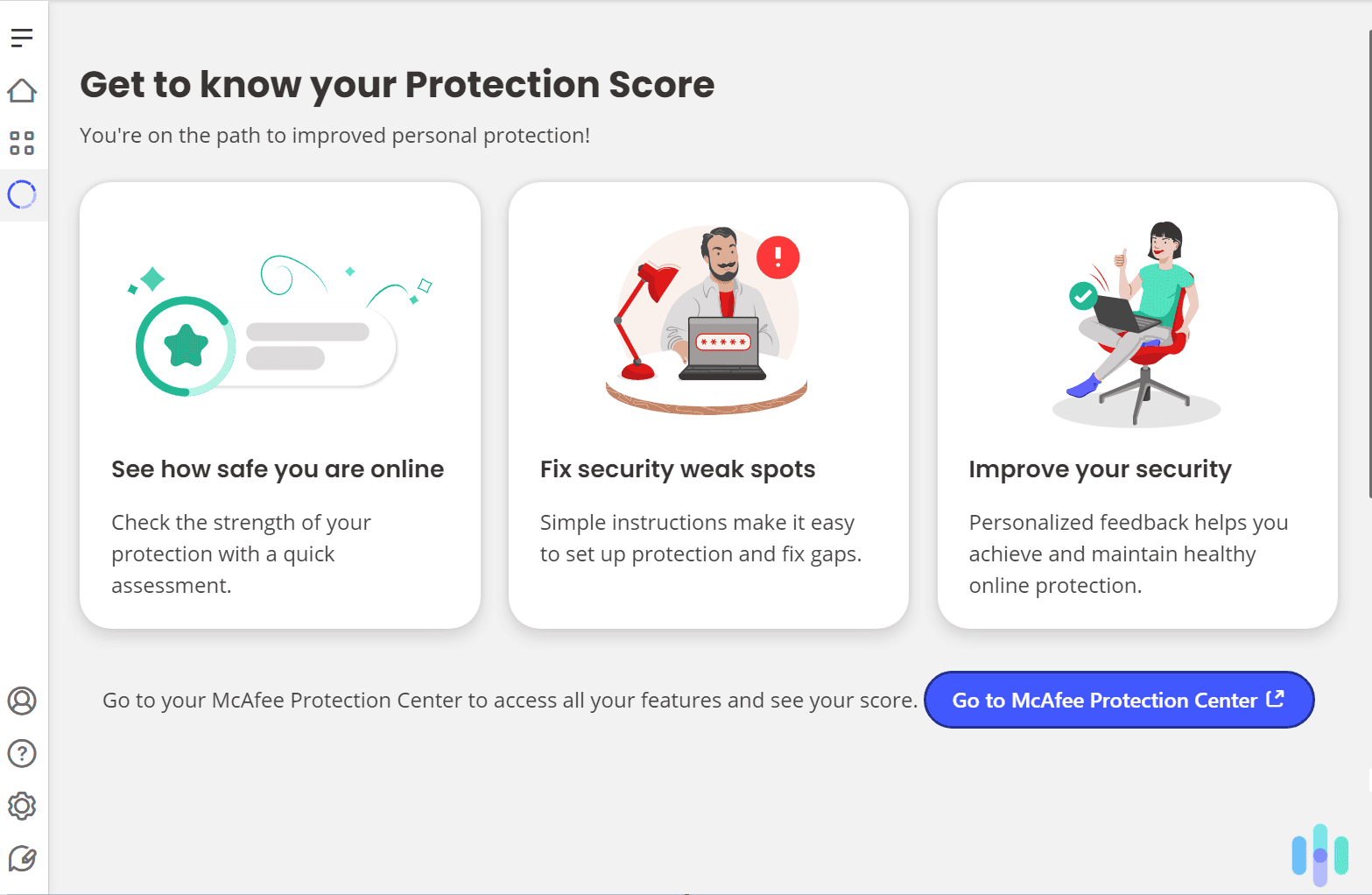 McAfee offers great plans for families, and is also simple to use. McAfee offers great plans for families, and is also simple to use.