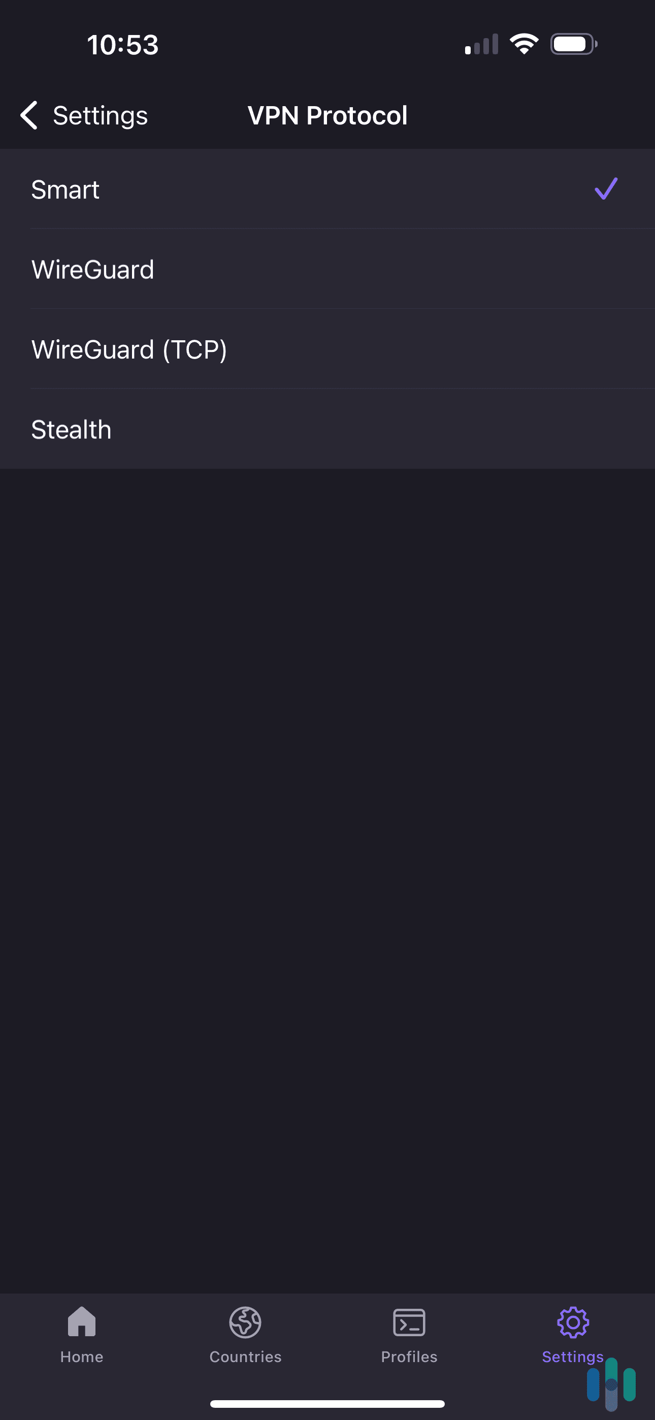 Proton VPN makes it very simple to swtich protocols on both its iOS and macOS apps. 
