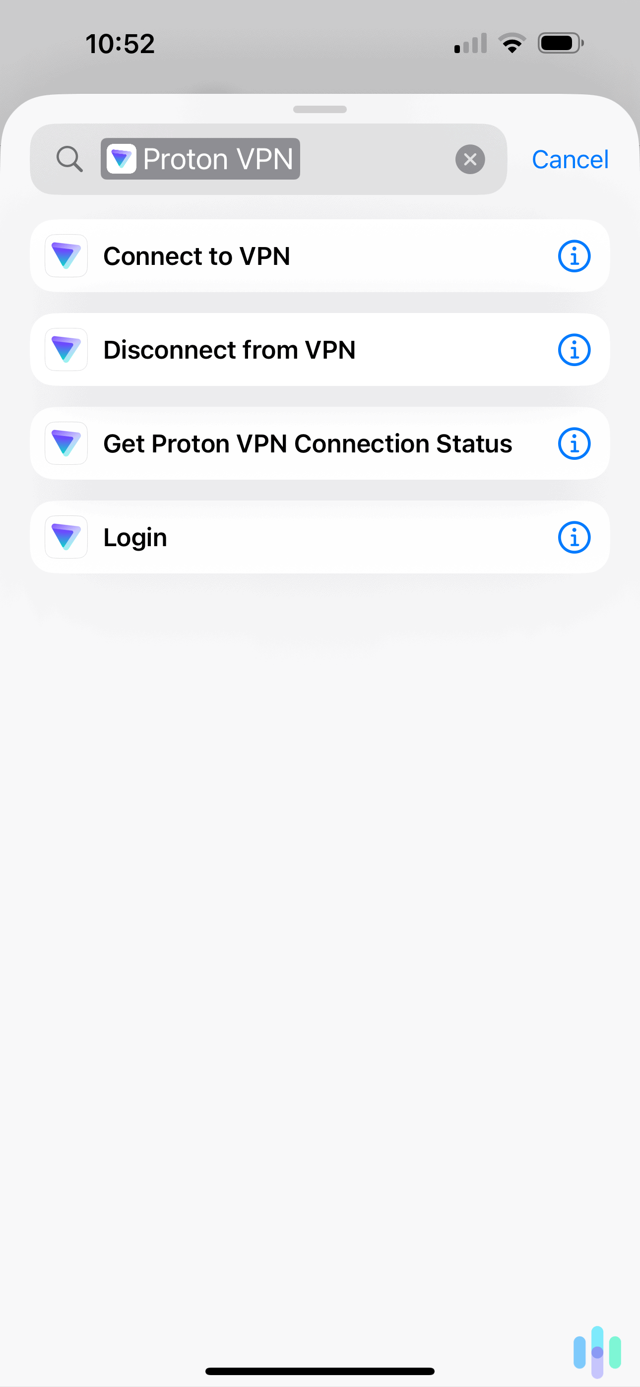 Proton VPN s iPhone app allows free users to set up Siri integrations.