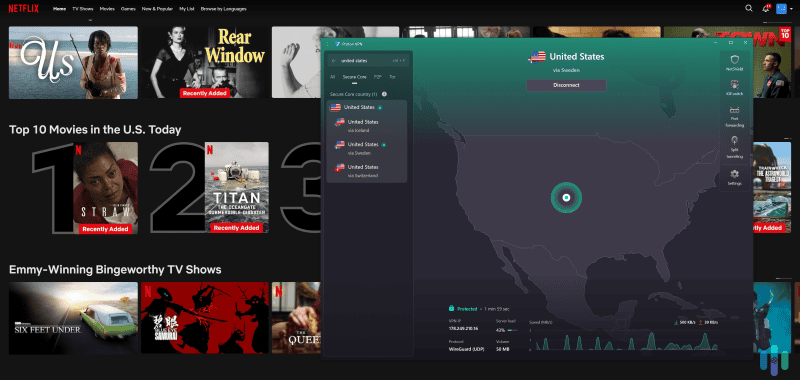 Proton VPN's Secure Core servers offer additional privacy while streaming, but might also cause noticeable slowdowns.