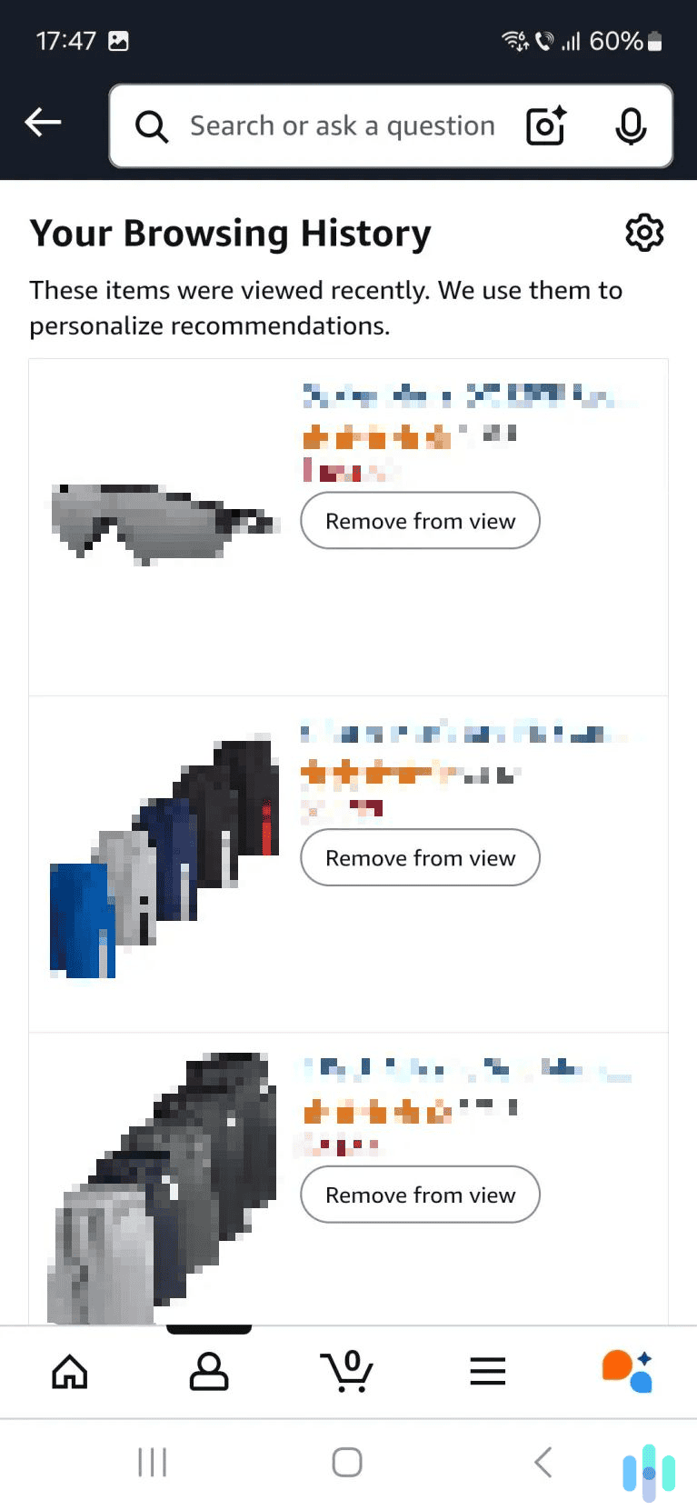 Remove the desired entries from your browsing history.