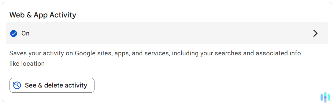 Select the On button.