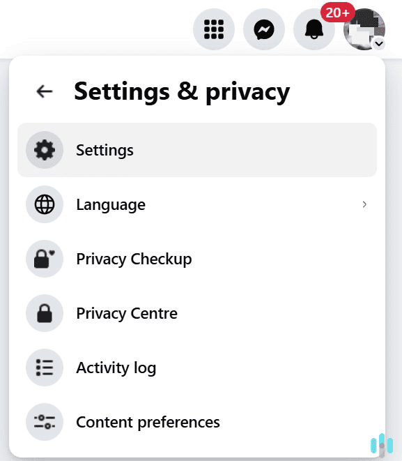 Select your profile icon, and then head to the settings page.