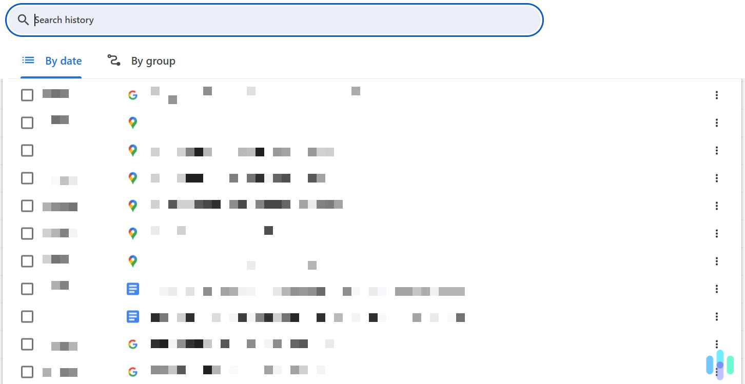 Some Google Maps activity will still show up in your Chrome history.