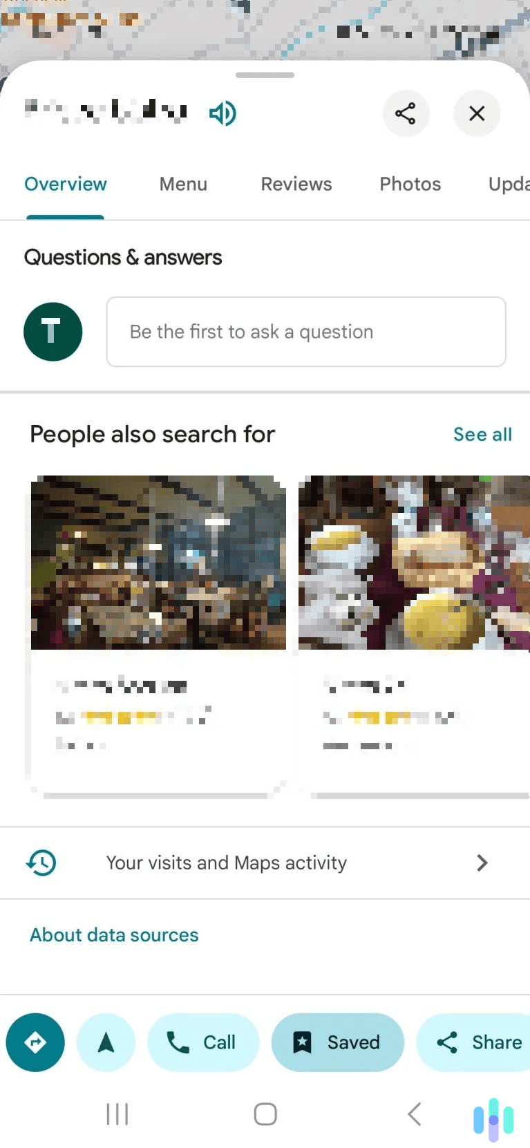 Tap the Maps activity button.