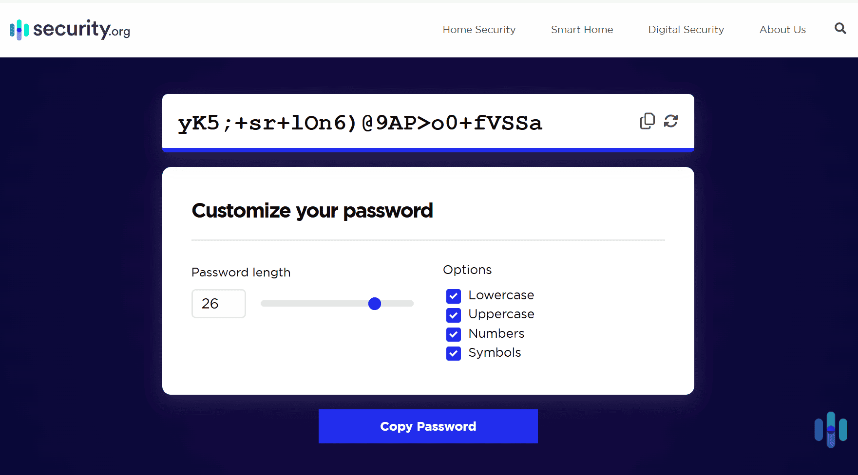 We strongly recommend using password generators to create very secure logins.