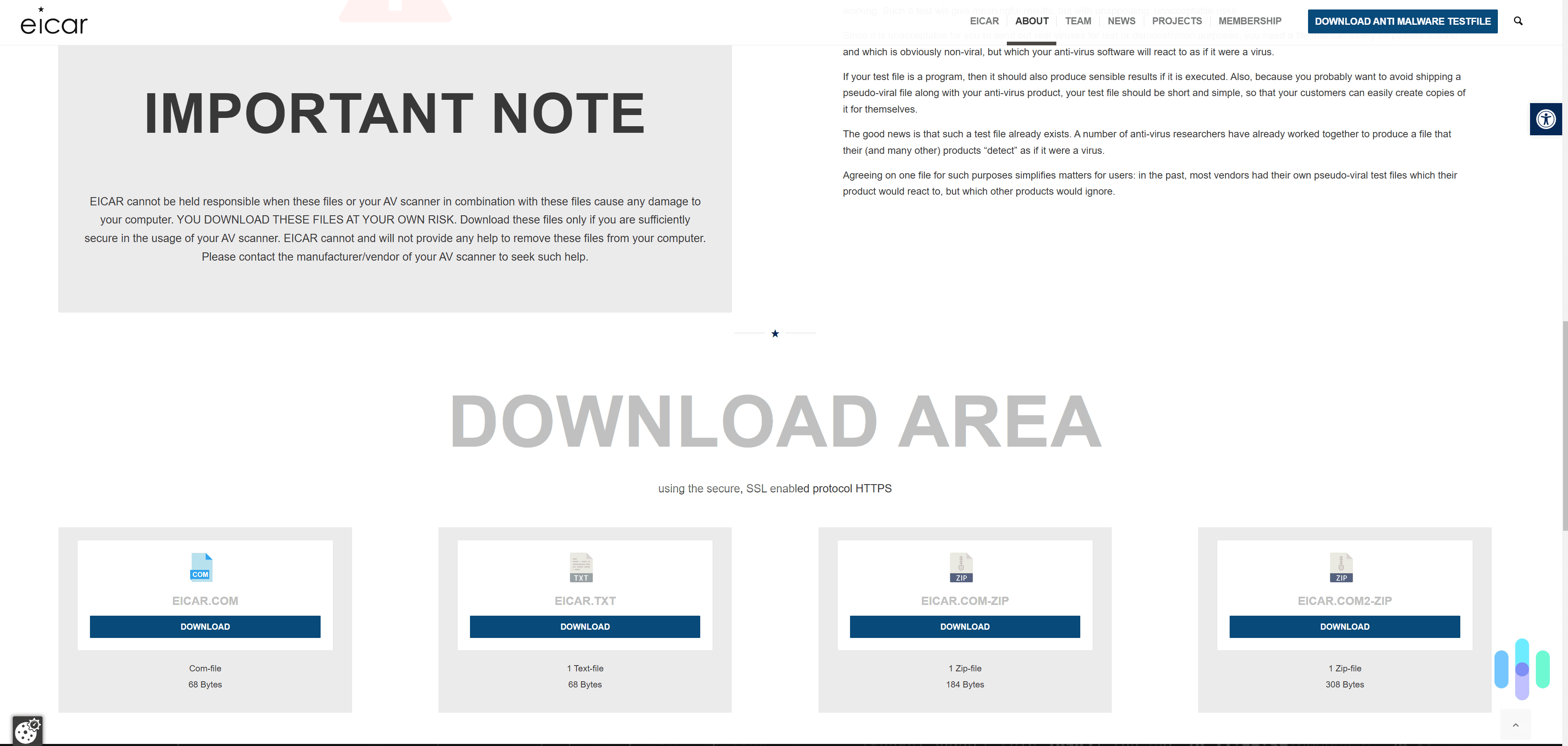 We used the EICAR malware test file to see how good each antivirus program's detection is.