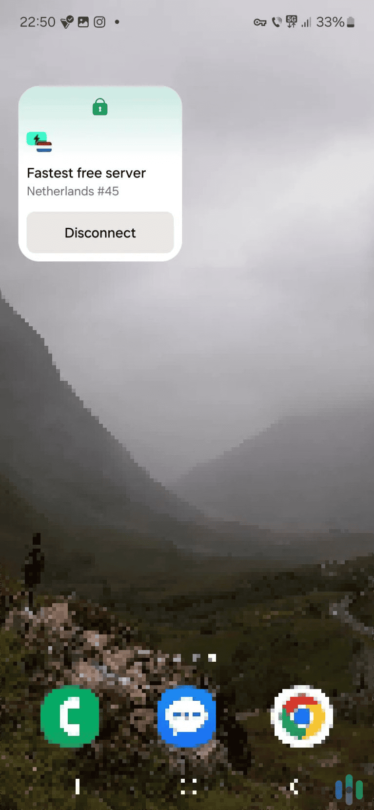 We were able to add a Proton VPN widget to our home screen, so that we could instantly connect to the VPN without having to open the app.
