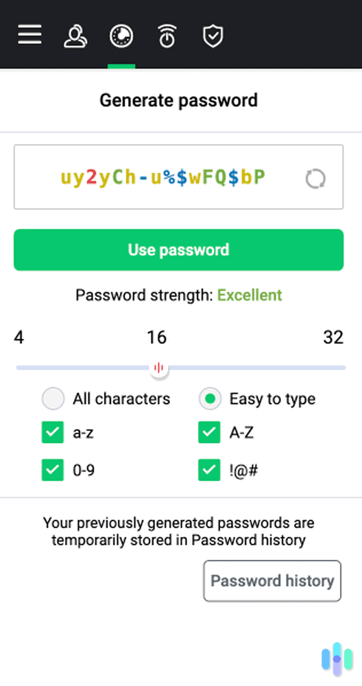 When generating passwords on Total Password, we could decide how many characters we wanted