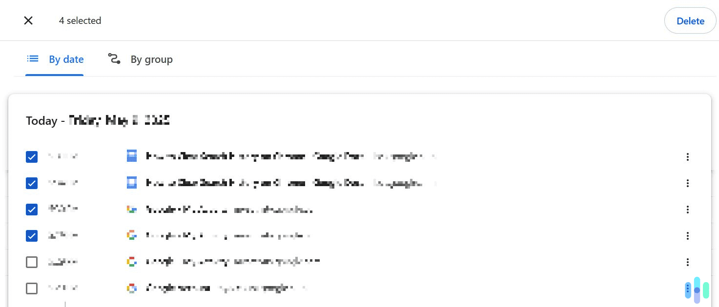 You can also clear multiple Chrome history entries in bulk.